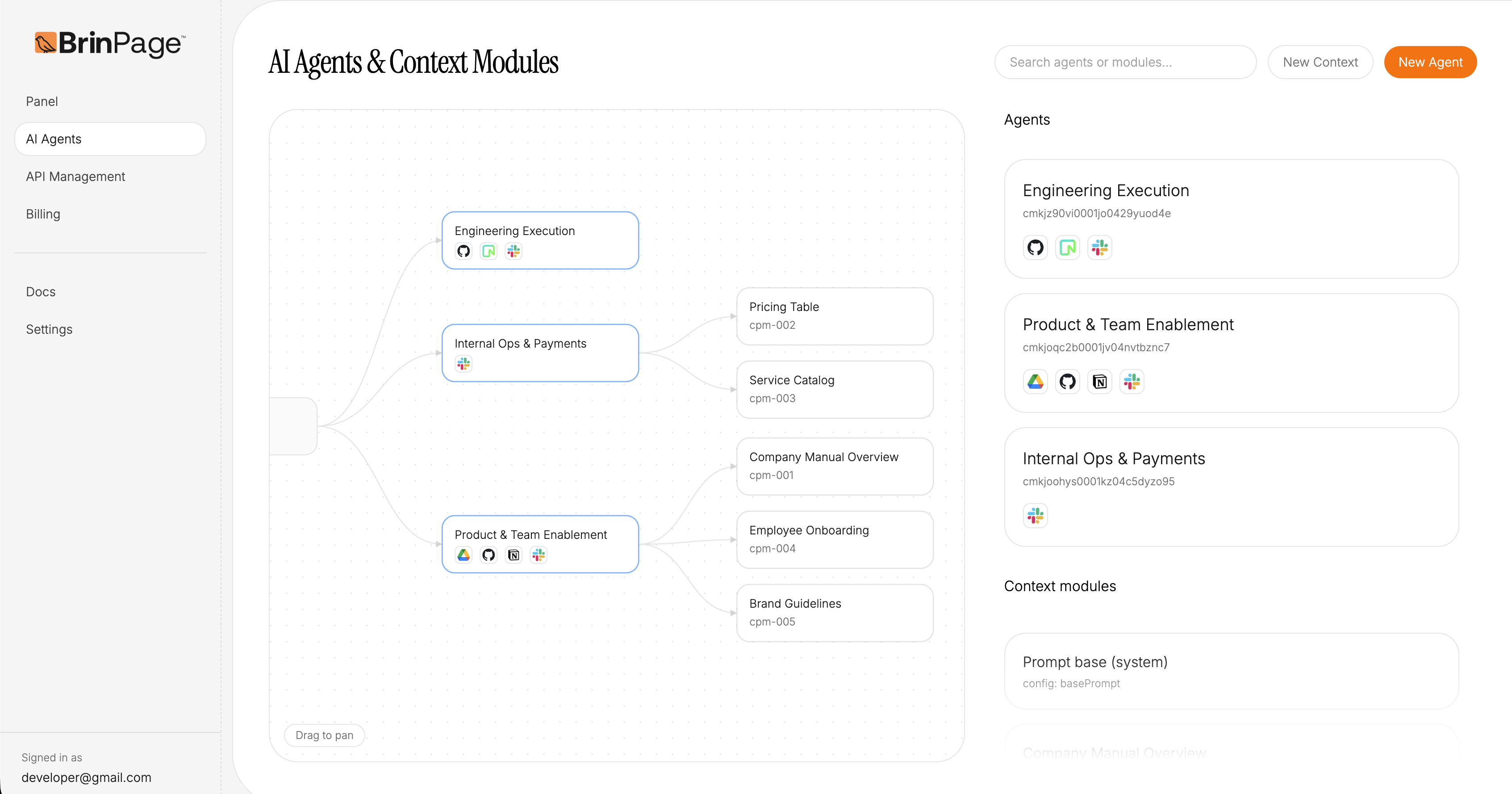 Brinpage Platform modules