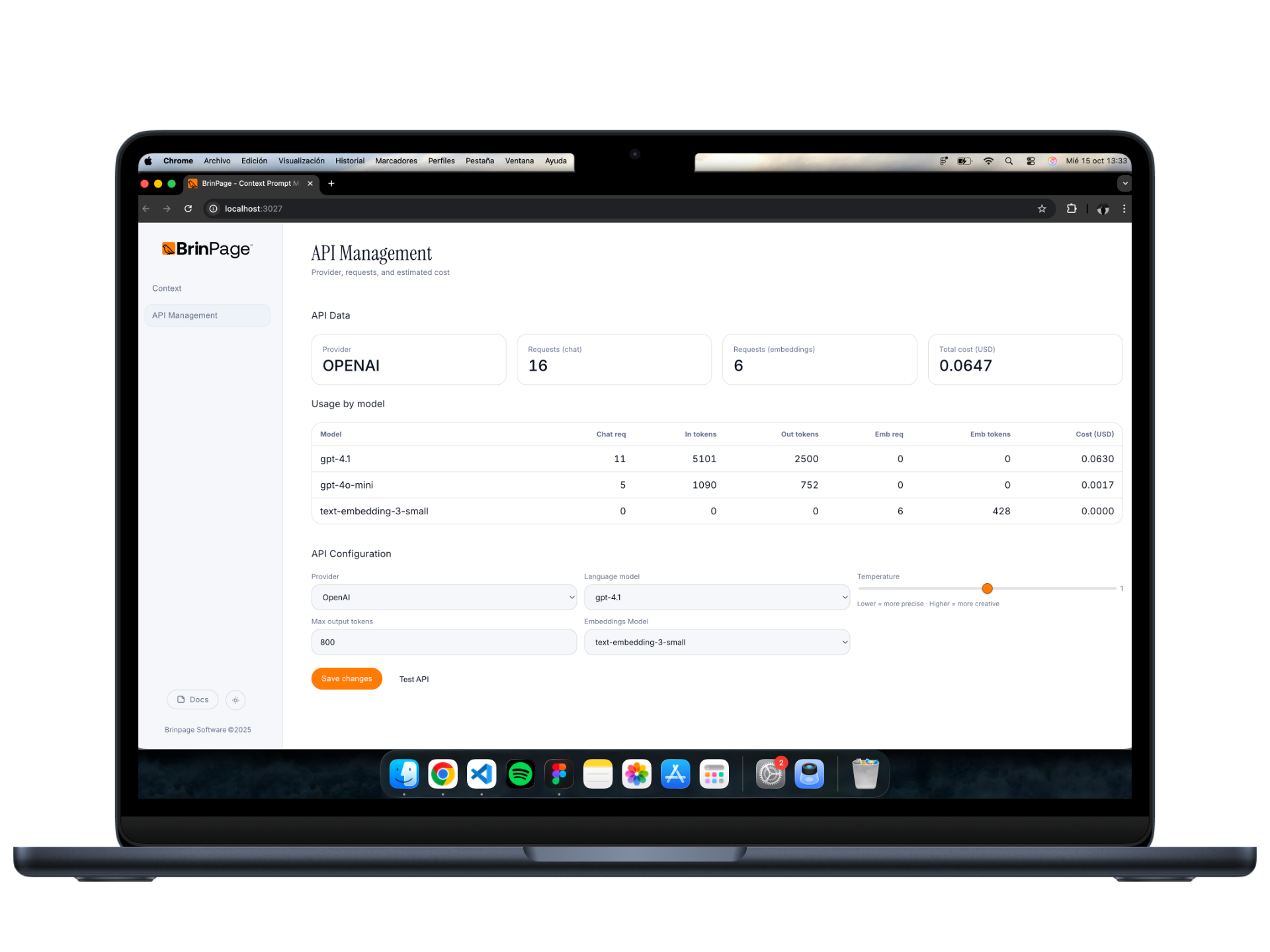 CPM developer dashboard